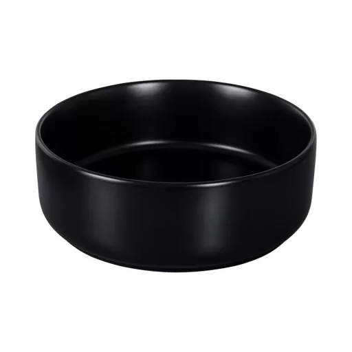 Eros SIMPLE 8 - PULTRA ültethető - Top Counter - porcelán mosdó - MATT FEKETE - 36 x 36 x 13 cm - WaterMarkt.hu