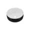 Eros SIMPLE 8 - PULTRA ültethető - Top Counter - porcelán mosdó- MATT FEKETE/FEHÉR - 36 x 36 x 13 cm - WaterMarkt.hu