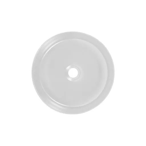 Eros SIMPLE 8 - PULTRA ültethető - Top Counter - porcelán mosdó- MATT FEKETE/FEHÉR - 36 x 36 x 13 cm - WaterMarkt.hu