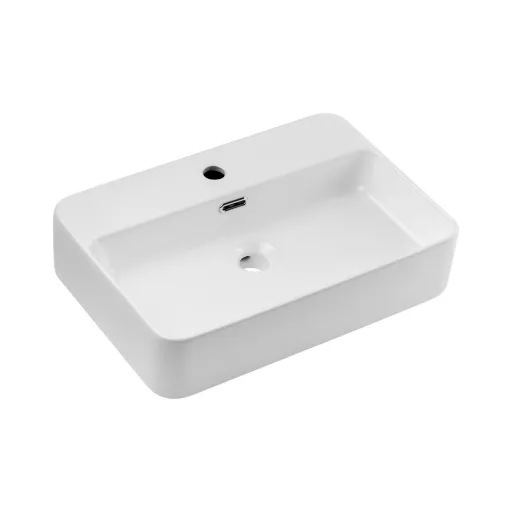 Eros TRUST 2 - PULTRA ültethető - Top Counter - porcelán mosdó - 55 x 38 cm - WaterMarkt.hu