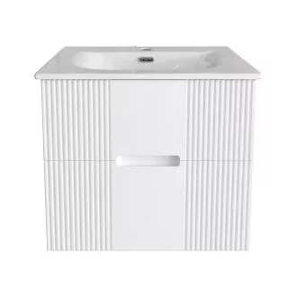 TMP MODENA 60 fali függesztett fürdőszobabútor - SKY E-8099-60 porcelán mosdóval - 61 x 46 cm - WaterMarkt.hu