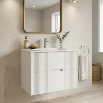 TMP MODENA 60 fali függesztett fürdőszobabútor - SKY E-8099-60 porcelán mosdóval - 61 x 46 cm - WaterMarkt.hu