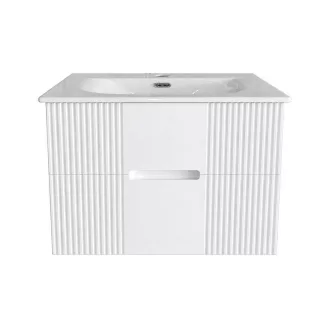 TMP MODENA 75 fali függesztett fürdőszobabútor - SKY E-8099-75 porcelán mosdóval - 75 x 46 x 55 cm - WaterMarkt.hu