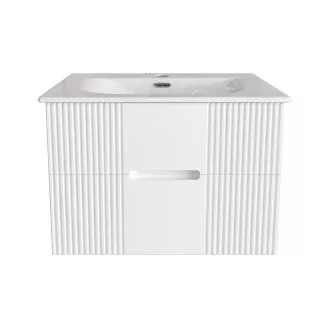 TMP MODENA 75 fali függesztett fürdőszobabútor - SKY E-8099-75 porcelán mosdóval - 75 x 46 x 55 cm - WaterMarkt.hu