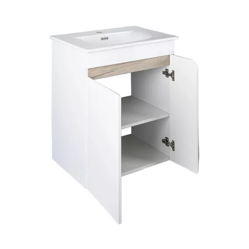 TMP VISION LONG 60 fali függesztett fürdőszobai bútor - SKY E-8099-60 mosdóval- 61 x 46 x 74 cm - WaterMarkt.hu