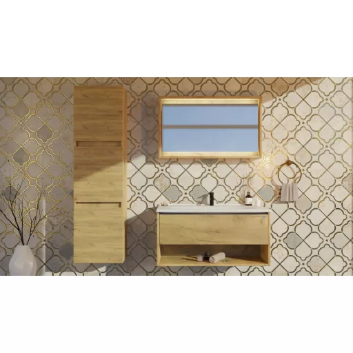 TMP NORD CRAFT fali függesztett ÁLLÓSZEKRÉNY - 150 x 38 cm - WaterMarkt.hu
