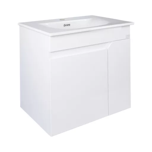 TMP VISION 60 fali függesztett fürdőszobai bútor - SKY E-8099-60 porcelán mosdóval - 61 x 46 x 56 cm - WaterMarkt.hu