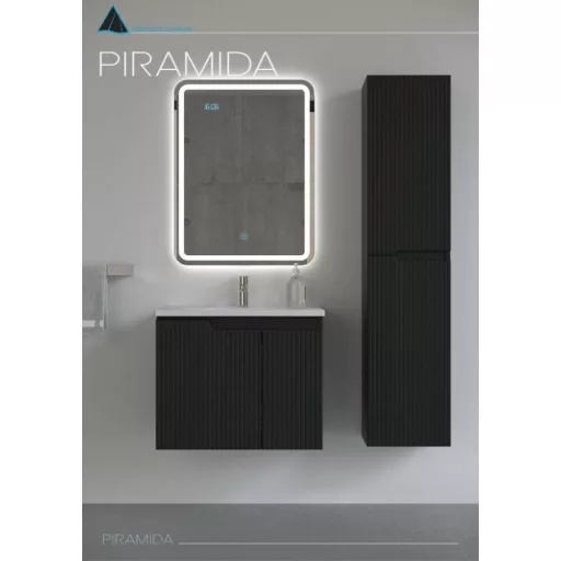 Viva AURA fürdőszoba tükör - érintőkapcsolós - páramenetesítős - órával - LED - ÁLLÓ - 60 x 80 cm - WaterMarkt.hu