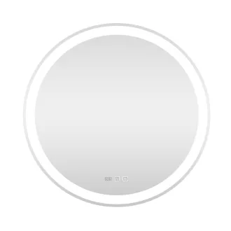   Viva AURA fürdőszoba tükör - érintőkapcsolós - páramenetesítős - órával - LED - KEREK - átmérő 60cm