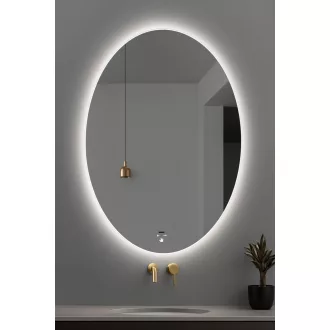   Viva AURA PINO 60 fürdőszoba tükör - érintésmentes - AMBIENT LED - ELLIPSZIS -ÁLLÓ - 60x80 cm