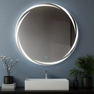 Viva AURA MOON fürdőszoba tükör - érintőkapcsolóval - AMBIENT LED - KEREK - átmérő 65 cm - WaterMarkt.hu
