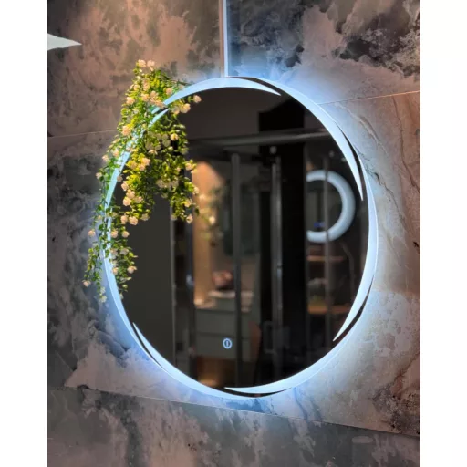 Viva AURA MOON fürdőszoba tükör - érintőkapcsolóval - AMBIENT LED - KEREK - átmérő 65 cm