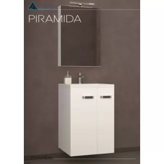 Piramida KARMA L Tükrös fürdőszobai szekrény - 50 x 60 x 12 cm - WaterMarkt.hu
