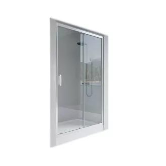 Vela Banyo KAYRA zuhany tolóajtó - 6 mm víztiszta vízlepergető üveggel - 140 x 190 cm - WaterMarkt.hu