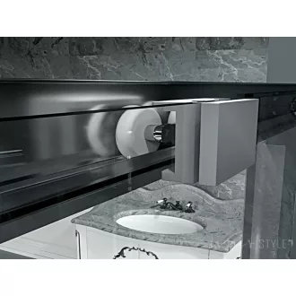 Vela Banyo KAYRA zuhany tolóajtó - 6 mm víztiszta vízlepergető üveggel - 140 x 190 cm - WaterMarkt.hu