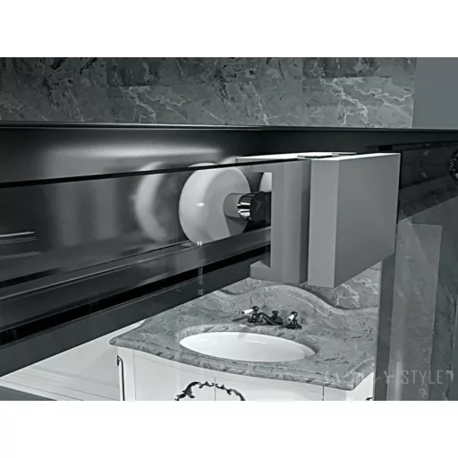 Vela Banyo KAYRA zuhany tolóajtó - 6 mm víztiszta vízlepergető üveggel - 140 x 190 cm - WaterMarkt.hu