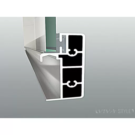 Vela Banyo KAYRA zuhany tolóajtó - 6 mm víztiszta vízlepergető üveggel - 140 x 190 cm - WaterMarkt.hu