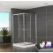 Vela Banyo TMP zuhanykabin - 90 SZÖGLETES - 5 mm víztiszta vízlepergető üveggel - 90 x 90 x 190 cm - WaterMarkt.hu