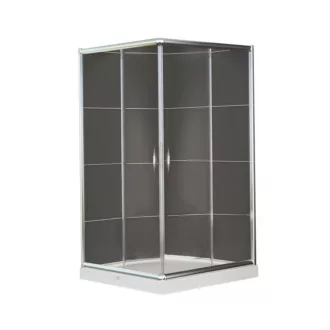 Vela Banyo TMP zuhanykabin - 90 SZÖGLETES - 5 mm víztiszta vízlepergető üveggel - 90 x 90 x 190 cm - WaterMarkt.hu