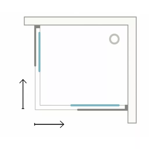 Vela Banyo TMP zuhanykabin - 90 SZÖGLETES - 5 mm víztiszta vízlepergető üveggel - 90 x 90 x 190 cm - WaterMarkt.hu