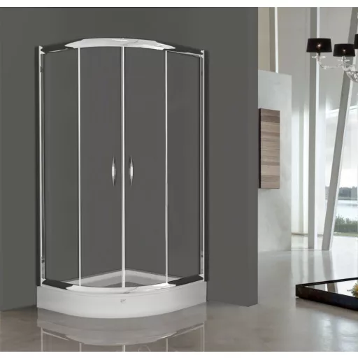 Vela Banyo TMP zuhanykabin - 80 ÍVES - 5 mm víztiszta vízlepergető üveggel - 80 x 80 x 190 cm - WaterMarkt.hu