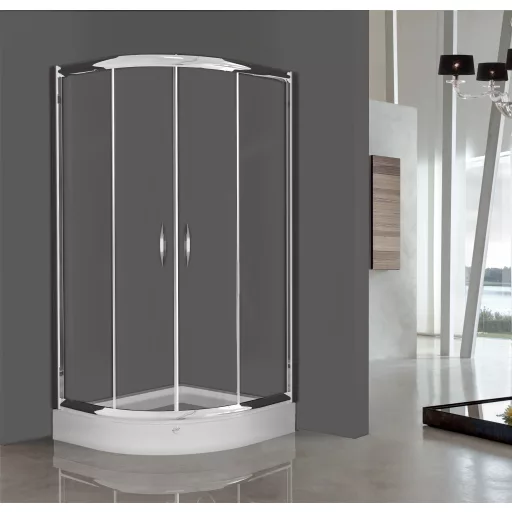 Vela Banyo TMP zuhanykabin - 80 ÍVES - 5 mm víztiszta vízlepergető üveggel - 80 x 80 x 190 cm - WaterMarkt.hu