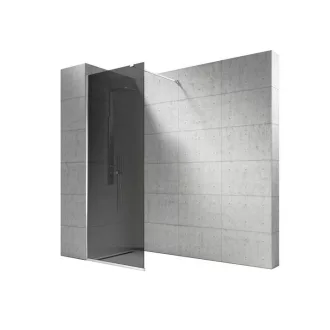   Vela Banyo WALK IN zuhanyfal - 8 mm vízlepergető FÜSTÜVEG - 80 x 200 cm