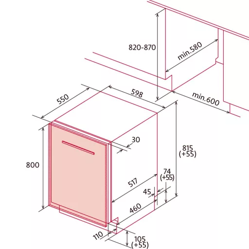 NODOR - Beépíthető mosogatógép NorCare DW-6141 I SL + Ajándék Hűtőtáska - WaterMarkt.hu