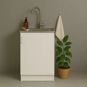 ECO-NOVA mosogatós szekrény 1 medencés  50x50- fehér - WaterMarkt.hu