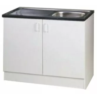 ECO STAR Mosogatószekrény - 1 medencés csepegtetőtálcás mosogatóval -  nyíló ajtós 800x500 - WaterMarkt.hu