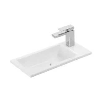 Sanovit ATRIA - porcelán mosdókagyló- kézmosó - jobb csaplyukas - 50 x 25 cm - WaterMarkt.hu