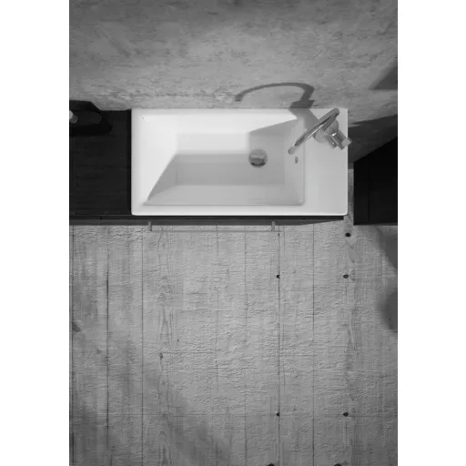 Sanovit ATRIA - porcelán mosdókagyló- kézmosó - jobb csaplyukas - 50 x 25 cm - WaterMarkt.hu