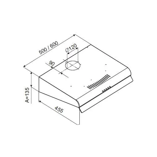 OPERIS NOVENTA 50 inox szabadonálló páraelszívó - WaterMarkt.hu