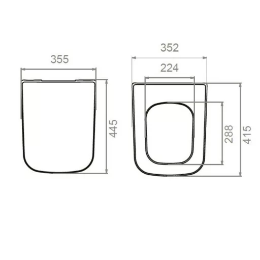 CeraStyle DURU WC ülőke - duroplast - lecsapódásgátlós - könnyen levehető - klikk rendszerű - WaterMarkt.hu