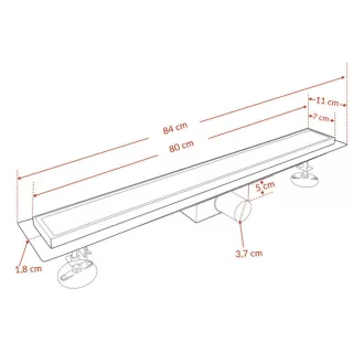 Linea burkolható zuhanyfolyóka - WaterMarkt.hu