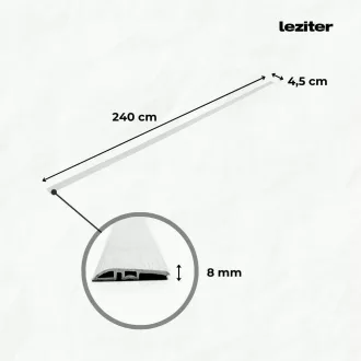 Vinyl SPC padló szintkiegyenlítő Adler tölgy 2400x45x8 mm - WaterMarkt.hu