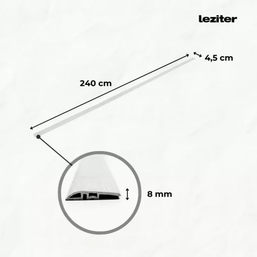 Vinyl SPC padló szintkiegyenlítő Adler tölgy 2400x45x8 mm - WaterMarkt.hu