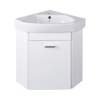 VivaStyle ARDA fali sarokszekrény CeraStyle ARDA porcelán sarokmosdóval 46 x 46 cm - JOBBOS - WaterMarkt.hu