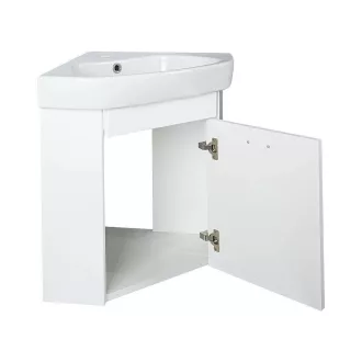 VivaStyle ARDA fali sarokszekrény CeraStyle ARDA porcelán sarokmosdóval 46 x 46 cm - JOBBOS - WaterMarkt.hu