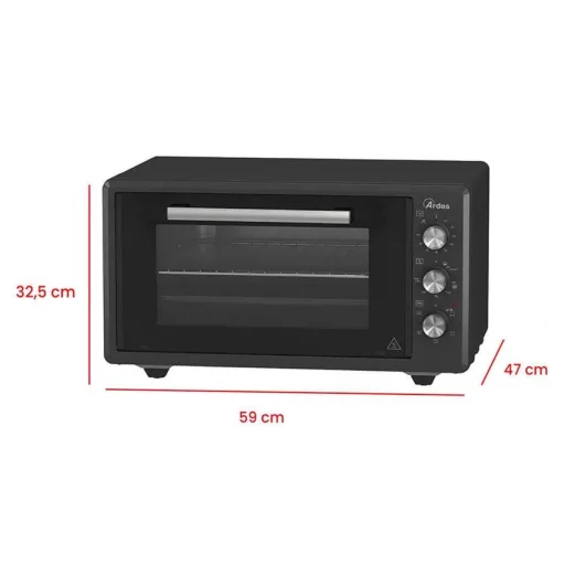 ARDES AROVEN452 45 literes légkeveréses elektromos mini sütő - zománcozott sütőtér - WaterMarkt.hu