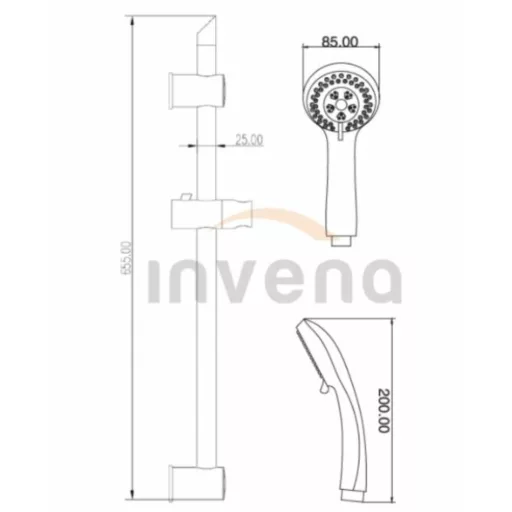 Invena CITY klasszikus zuhany szett - WaterMarkt.hu