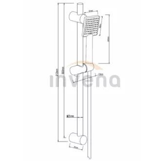Invena PATRAS szögletes design zuhany szett - WaterMarkt.hu