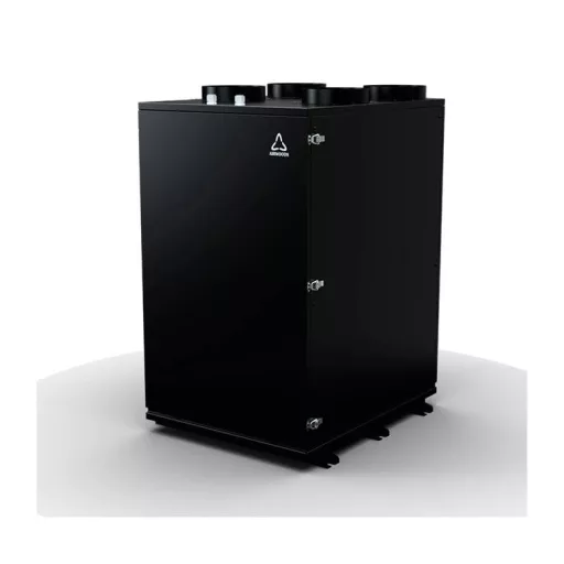 HOLTOP/AIRWOODS AV-HTPF35EI32 központi hővisszanyerős szellőztető beépített hűtő-fűtő funkcióval, entalpia hőcserélővel, LCD-s vezérléssel, WiFi-vel