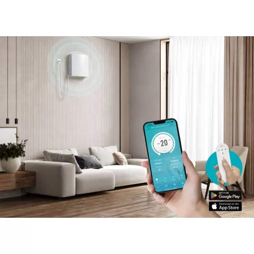 HOLTOP/AIRWOODS AV-TTW5-W SH7IE egyhelyiséges hővisszanyerős szellőztető, páraérzékelővel, automata zsaluval, WiFi-vel, kültéri hangcsillapító elemmel - WaterMarkt.hu
