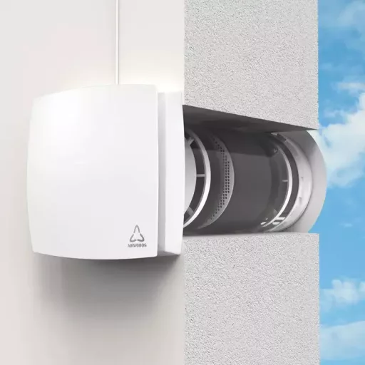 HOLTOP/AIRWOODS AV-TTW6-W egyhelyiséges hővisszanyerős szellőztető automata zsaluval, WiFi csatlakozással - WaterMarkt.hu