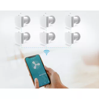   HOLTOP/AIRWOODS AV-TTW6-W egyhelyiséges hővisszanyerős szellőztető (2 db) automata zsaluval, WiFi csatlakozással