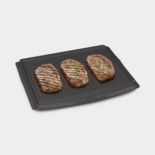 SMEG BBQ GRILLSÜTŐ LAP, 60 cm sütőhöz, kétoldalas bordázott és sima felületű, teflon bevonattal