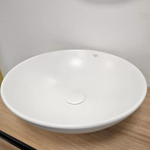 Klikk - klakk leeresztő - MATT FEHÉR - porcelán - túlfolyó NÉLKÜLI mosdókagylóhoz - 5/4" - Ø 73 mm - WaterMarkt.hu