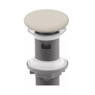 Klikk - klakk leeresztő - MATT BÉZS - túlfolyós mosdókagylóhoz - 5/4" - Ø 73 mm - WaterMarkt.hu