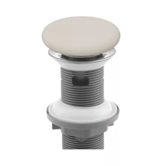 Klikk - klakk leeresztő - MATT BÉZS - túlfolyós mosdókagylóhoz - 5/4" - Ø 73 mm - WaterMarkt.hu